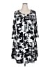 Kaari Blue Print Black Casual Dress Size 2X - photo 1