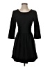 Whit Solid Black Casual Dress Size 4 - photo 1