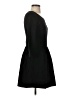 Whit Solid Black Casual Dress Size 4 - photo 4