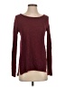 American Eagle Outfitters Floral Solid Marled Burgundy Pullover Sweater Size S - photo 1