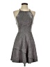 Xtraordinary 100% Polyester Metallic Silver Cocktail Dress Size 5 - photo 1