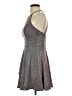 Xtraordinary 100% Polyester Metallic Silver Cocktail Dress Size 5 - photo 5
