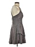 Xtraordinary 100% Polyester Metallic Silver Cocktail Dress Size 5 - photo 4