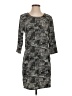 Vila 100% Polyester Graphic Gray Casual Dress Size S - photo 1