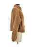 Express Outlet 100% Polyester Brown Faux Fur Jacket Size S - photo 4