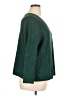 Nic + Zoe Metallic Green Pullover Sweater Size 1X - photo 4