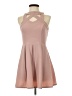 Speechless Solid Pink Cocktail Dress Size S - photo 1
