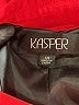 Kasper 100% Polyester Red Coat Size 14 - photo 6