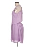 Francesca's 100% Polyester Solid Purple Casual Dress Size L - photo 5