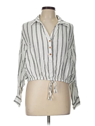 Mustard Seed 3/4 Sleeve Button-Down Shirt (view 1)