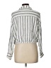 Mustard Seed 100% Rayon Stripes Silver 3/4 Sleeve Button-Down Shirt Size L - photo 2