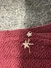 Lou & Grey Stars Burgundy Pullover Sweater Size L - photo 8