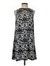Ann Taylor LOFT 100% Polyester Print Gray Casual Dress Size S - photo 1