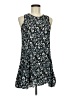 Don't Ask Why 100% Viscose Floral Blue Casual Dress One size - photo 1