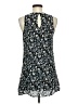 Don't Ask Why 100% Viscose Floral Blue Casual Dress One size - photo 2