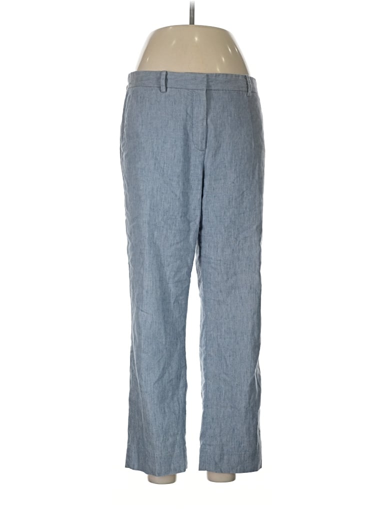 Pre-owned Gap Linen Pants In Blue
