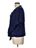 Anne Klein Blue Short Sleeve Blouse Size L - photo 5