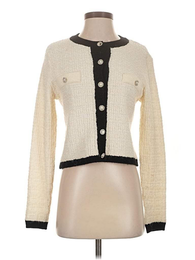 Pre-owned Mng Cardigan Sweater In Ivory