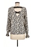 Shein 100% Polyester Ivory Long Sleeve Blouse Size 6 - photo 2
