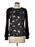 Simply Vera Vera Wang Floral Black Pullover Sweater Size L - photo 1