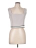 Edit By Nine 100% Polyester Gray Sleeveless Top Size L - photo 1