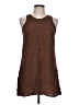 Unbranded 100% Viscose Brown Sleeveless Top Size L - photo 1