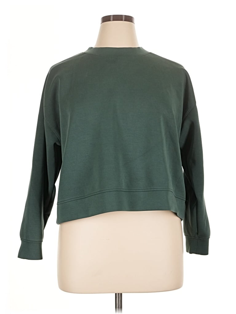 Pre-owned All In Motion Sweatshirt In Green
