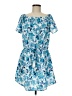 Unbranded Print Blue Casual Dress Size M (estimated) - photo 1