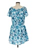 Unbranded Print Blue Casual Dress Size M (estimated) - photo 2