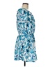 Unbranded Print Blue Casual Dress Size M (estimated) - photo 4