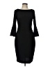 Calvin Klein Solid Black Cocktail Dress Size 10 - photo 1