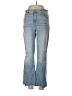 Kut from the Kloth Stripes Blue Jeans Size 10 - photo 1