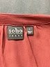 Soho 100% Polyester Burgundy 3/4 Sleeve Blouse Size S - photo 7