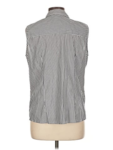 Basic Editions Sleeveless Button-Down Shirt (view 2)