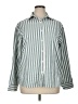 Unbranded Stripes Green Teal Long Sleeve Button-Down Shirt Size XL - photo 1
