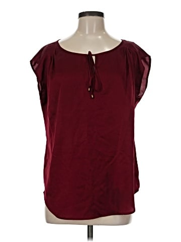 New York & Company Short Sleeve Blouse (view 1)