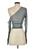 Shein 100% Polyester Gray Long Sleeve Top Size 2 - photo 2