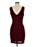 Speechless Solid Burgundy Cocktail Dress Size M - photo 2