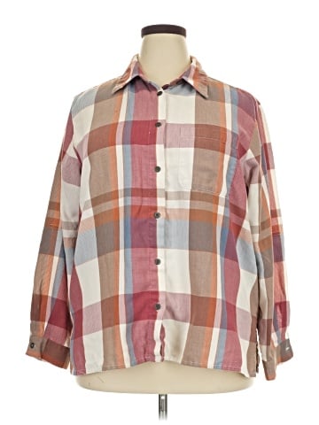 Alfred Dunner 3/4 Sleeve Button-Down Shirt (view 1)