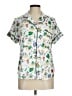 Kate Spade New York Floral White Short Sleeve Blouse Size M - photo 1