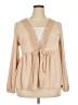 Torrid Tan Long Sleeve Blouse Size 2X Plus (2) - photo 1