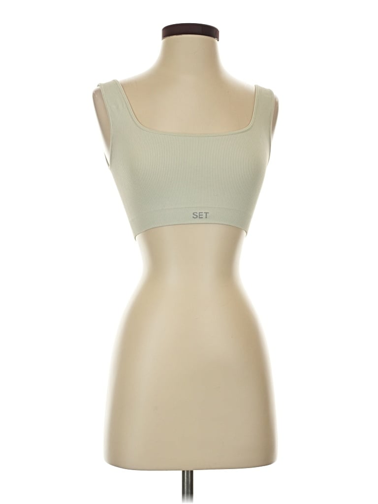 Set Active Sleeveless T-Shirt: Ivory Tops - Size Small