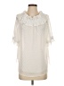 Sara Campbell 100% Polyester Ivory 3/4 Sleeve Blouse Size S - photo 1