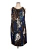 DressBarn Graphic Blue Cocktail Dress Size 14 - photo 1