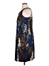 DressBarn Graphic Blue Cocktail Dress Size 14 - photo 5