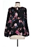 Apt. 9 100% Polyester Black Long Sleeve Blouse Size L - photo 1