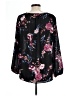 Apt. 9 100% Polyester Black Long Sleeve Blouse Size L - photo 2