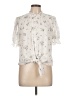 Tamara H. 100% Polyester Ivory Short Sleeve Blouse Size L - photo 1