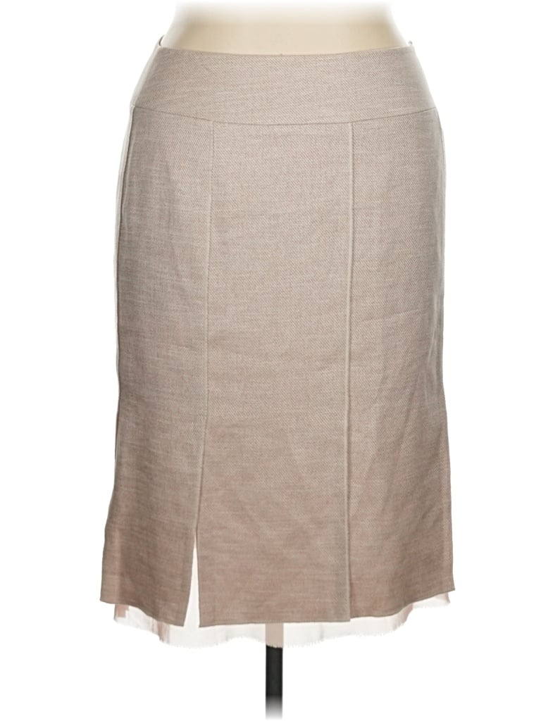 Pre-owned Liz Claiborne Casual Skirt In Tan