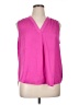 Vince Camuto 100% Polyester Pink Sleeveless Blouse Size 0X (estimated) - photo 1